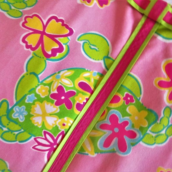 Lilly Pulitzer: Skort,  Muscle Beach' Pinks & Greens' Girls sz 10 - Picture 3 of 5